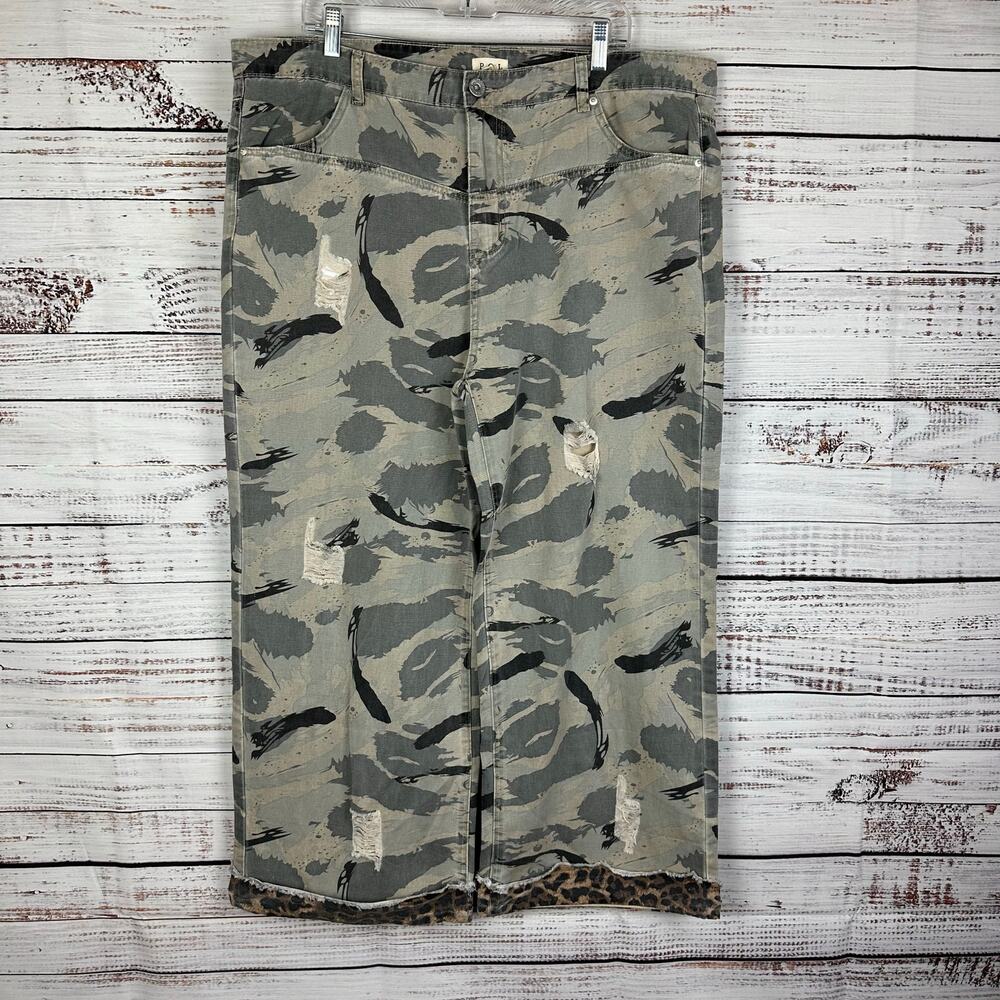 POL Camouflage Wide Leg Pants